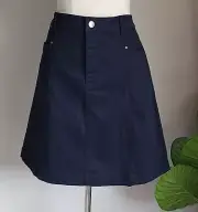 Country Road Women's Sateen Skirt Size 16, XL, Navy , BNWT RRP $119