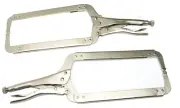 2pc 18" Locking C Clamp Regular End Tips Welding Locking Pliers Clamps Tool Set