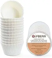 Gifbera Jumbo White Cupcake Liners Greaseproof Paper 200-Count - Odorless Muffin Baking Cups Cupcake Wrappers for Wedding Birthday Celebration Occasion