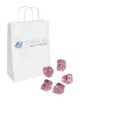 1lb Bag Pink Ice Rocks Table Scatter Wedding Special Occasion Party Vase Decor