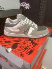BRAND NEW Warren Lotas Exclusive Dunk Reaper Shoes Grey Size 10.5 + Dustbag!!!