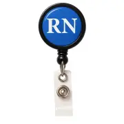 2 Pack - Badge Buddy Reel with Swivel Clip - Retractable Nurse Role Badge Holder