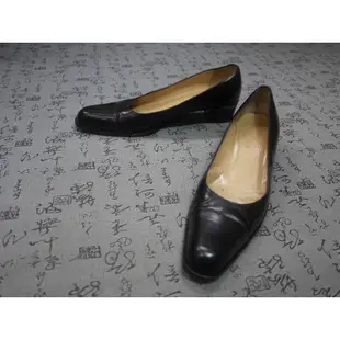 義大利製 Bally 高級真皮中跟鞋 EUR 37 USA 6.5 JPN 23.5 CM