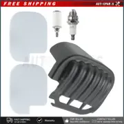 Air Filter & Cover & Spark Plug For 530058687 Poulan Craftsman Chainsaw