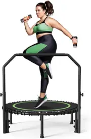 VIC 40/48" Foldable Mini Trampoline Max Load 330Lbs/440Lbs, Fitness Rebounder...