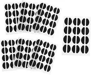 BCOATH 84 Pairs Self Adhesive Slip Eyeglass Nose Pads Black Nosepads for Comfortable Wear Compatible with All Frame Easy Peel and Stick Application