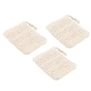 3Pcs Natural Ramie Soap Saver Bag Soap Sack Shower Soap Pouch