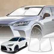 X-Car Windscreen Sun Shade for Lexus RX350 RX350h RX500h 2022-Onwards Blocks UV Rays Foldable Custom Wind Screen Sun Visor Protector