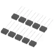 20Pcs DIP Mounted Miniature Square Slow Blow Micro Fuse, 1A 250V, Black
