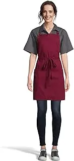 [Uncommon Threads] Unisex ADJ Bib Apron 2 Patch Pockets