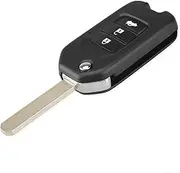 FLJKCT Key Case Cover 2/3 Button Car Folding Flip Remote Key Shell,for Honda Civic City XRV Vezel