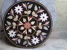 24" Marble Coffee Side Corner Center Round Room Table Top Mosaic Inlay Floor