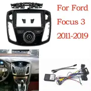 9 INCH Car Radio Fascia for FORD FOCUS 2012-2019 9 Inch Stereo Dvd Player Dashboard Kit Face Plate A-frame cord canbus