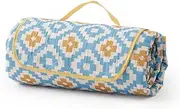 Viviendo Picnic Blanket Mat Rug Waterproof Sandproof 200x200cm 2-5 Person Beach Blanket Easy to Fold Lightweight Skin-Friendly and Comfortable - Daisy