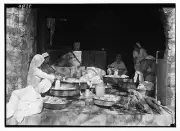 Photo:Scots Mission Hospital, Tiberias. The hospital wash-house, close-up