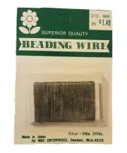 288 yards 34 Gauge Silver Beading Wire for Beads, Jewelry Making, Crafts 34 ga