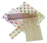 1/4 Lb Dichroic Scrap Thin Clear Pattern COE96 Austin Assortment Fusible 74546