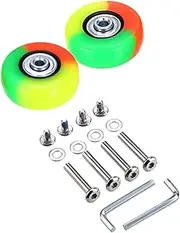 Gatuida 2 Pack Luggage Mute Wheels Replacement Suitcase Caster Wheels Metal Core for Longevity