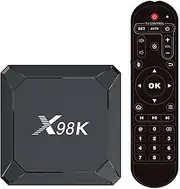 Sidiwen Android TV Box, X98K TV Box Android 2GB RAM 16GB ROM, RK3528A Quad-Core Dual Wi-Fi 2.4G/ 5G, 3D Ultra HD 8K/ BT 5.0/ 100M LAN/USB 3.0 HDR10 Ultra HEVC