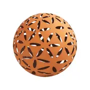 Ball Corten 40cm Moroccan Outdoor Ornament Figurine Yard/Patio Home Garden Decor