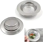 2pcs sink strainer,kitchen sink plug,shower drain cover,kitchen sink strainer,sink strainer basket,kitchen sink drain strainer,sink filter,sink food catcher stainless steel 4.2"