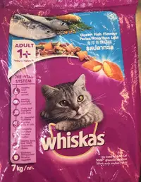 在飛比找Yahoo!奇摩拍賣優惠-{犬聯社} 偉嘉 Whiskas 7KG 大包裝 貓飼料 貓