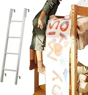 Heavy Duty RV Bunk Ladder with Hooks, Universal Bunk Bed Ladder Adjustable, Metal Step Ladder for Home Dorm Apartment Loft, 45"/50"/55"/59" (Size : 116cm/45)