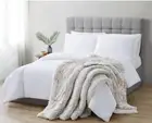 Christian Siriano New York/Beige Polyester Throw Blanket