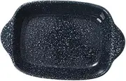CRILSTYLEO Cute Baking Sheet Ceramic Serving Plate Binaural Baking Dish Food Storage Plate Non Stick Bakeware Dishwasher Safe