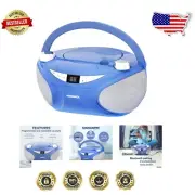 Versatile Blue CD Boombox with Bluetooth & AM/FM Radio for On-the-Go Music
