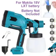 Spray Gun Cordless Fence Wall Paint Sprayer Electric Airless HVLP For Makita 18V