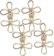 [Healeved] 4 Pairs Chinese Hanfu Buckles Decorative Dress Buttons for Cardigans Elegant Shawl Accessories and Durable for Clothing