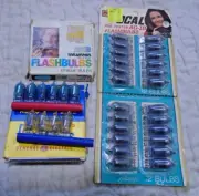 46 Vtg NOS GE/ SYLVANIA GE K-Mart AG-1B Flashbulbs Blue Dot + AG1