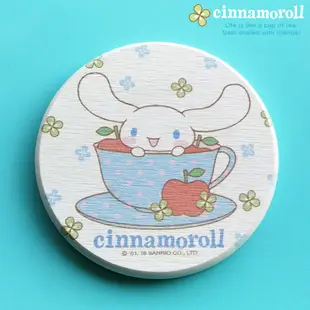 【收納王妃】三麗鷗授權大耳狗Cinnamoroll珪藻土吸水杯墊(2入一組) 【蘋果杯子】