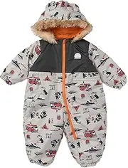 Moujonjon(ムージョンジョン) Moojon G 90 Boys Snow Combi Oxford Camp Pattern Dharma Combi, gray, 90