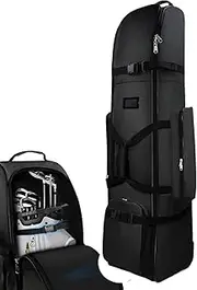 Travel Golf Bags with Wheels for Airlines, Heavy Duty Golf Aviation Bag with Wheels, Waterproof Foldable Outdoor Luggage Storage Accessories for Coworkers Family Friends