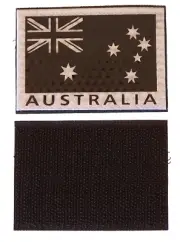 2x INFRARED IR REFLECTIVE SPECIAL FORCES AUSTRALIAN FLAG PATCH BADGE AUSSIE