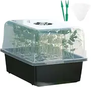 Plant Germination Trays | Seedling Growing Starter Pots,Heavy-Duty Growing Pot, Ventilated Energy-Efficient Germination Starter for Organic Farming Greenhouse