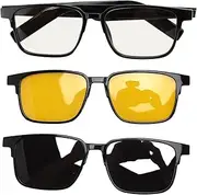 Smart Glasses, Wireless Bluetooth Smart Sunglasses with Open Ear Speaker, Dual Microphones Voice Control Sports Music Sunglasses for Outdoor Fishing Cycling (with Polarized