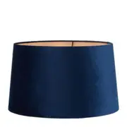 XL Drum Lamp Shade (18x16x10.5 H) - Royal Blue - Velvet Lamp Shade - ELSZ1816105BLEU