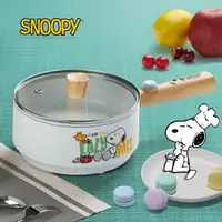 在飛比找森森購物網優惠-【SNOOPY 史努比】吃貨系列-S18雙層防燙不沾烹飪鍋(