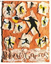 JANE HAMMOND Roland Garros French Open 28.75" x 23.25" Poster 2003 Contemporary