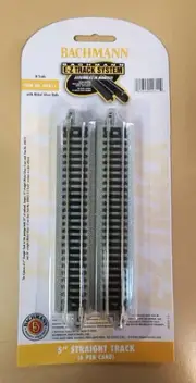 Bachmann 44811 N Scale E-Z Track 5" straight - 6 pieces per package NEW