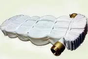 1-1/2" x 75ft Fire Hose with Brass NST Couplings Polyster lined -500Psi Test