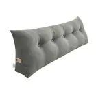 180cm Grey Triangular Wedge Bed Pillow Headboard Backrest Bedside Tatami Cushion