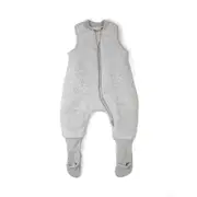 Baby Studio Infant Soft Sleeveless Sleep Bag w/Legs Grey Marle Cotton 2.5 Tog