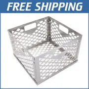 Stainless Steel Offset Smoker Charcoal Firebox Basket - Heavy-Duty Design