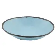 G.E.T. B-420-GBL Pottery Market Greyish Blue Melamine 1.3 qt. Pasta Bowl