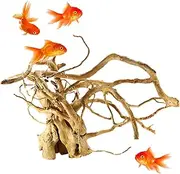 Driftwood Decor Turtle Shell Wood Tree Root Driftwood for the Aquarium Wood Tree Root Real Wood Finger Root Terrarium Decoration Aquarium Root for Aquariums, Small Fish Ruftup