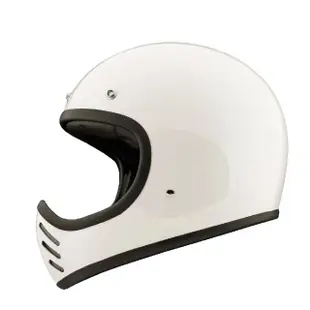 【Chief Helmet】Athena 素色-米白 全罩式 安全帽(ABS 山車帽 復古帽 復古安全帽 復古帽 全罩式復古帽)